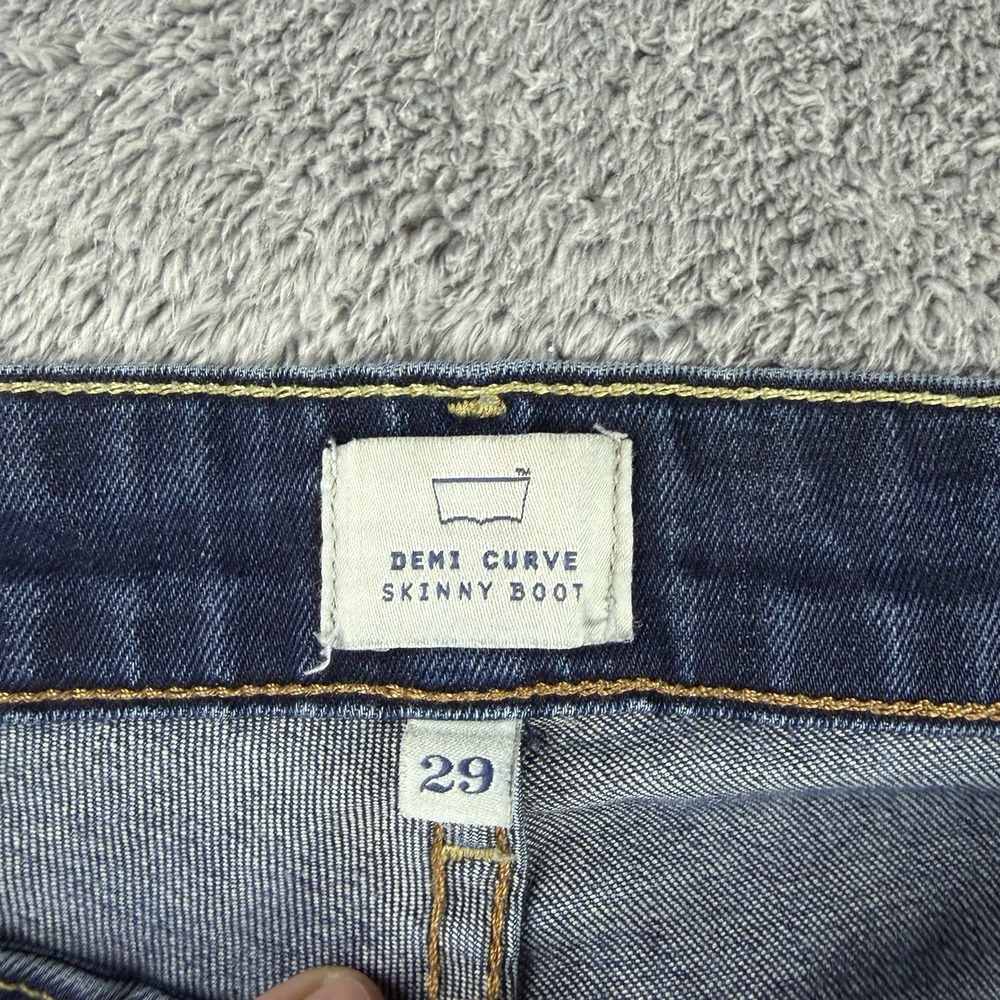 Women’s Dark Blue Bootcut Jeans - Picture 11 of 16
